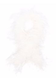 Styland ostrich feather scarf - Bianco