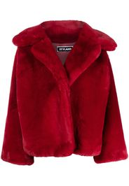 STYLAND oversize-cut faux-fur jacket - Rosso