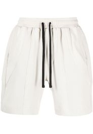 STYLAND drawstring-waistband organic-cotton shorts - Grigio