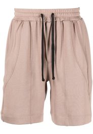 STYLAND drawstring-waistband organic-cotton shorts - Toni neutri