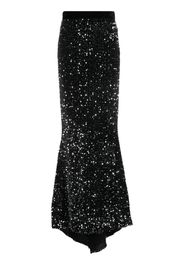 STYLAND sequin-embellished high-waisted skirt - Nero