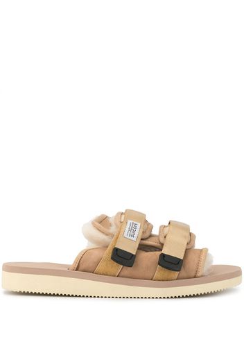 Moto M2 shearling sandals