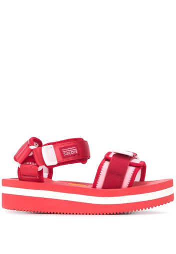 strappy platform sole sandals