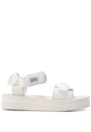 strappy platform sole sandals