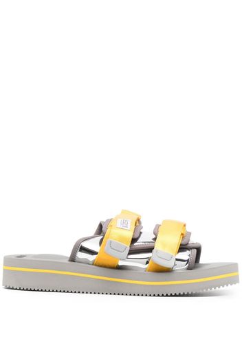 Suicoke Kaw touch-strap slides - Grigio