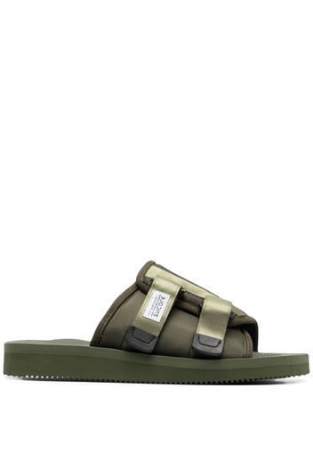 Suicoke buckle-fastening slides - Verde