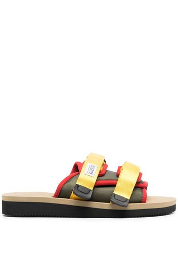 Suicoke double strap fastened slides - Verde