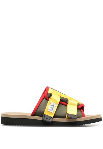 Suicoke touch-straps flat sandals - Verde