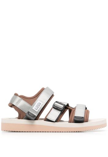 Suicoke two-tone touch-strap sandals - Grigio