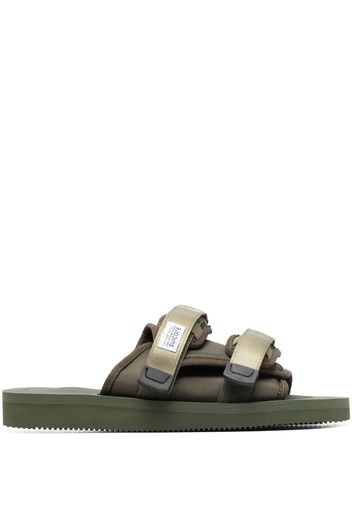 Suicoke double-strap sliders - Verde