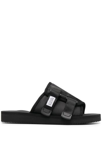 Suicoke touch-strap flat slides - Nero