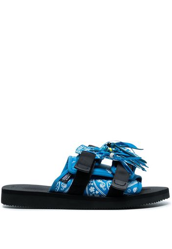 Suicoke Sandali con frange MOTO-Cab - Blu