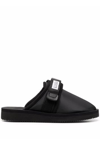 Suicoke logo-patch slippers - Nero