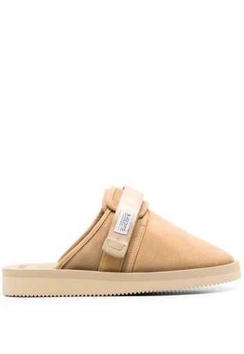 Suicoke Zavo-VS touch-strap slippers - Marrone