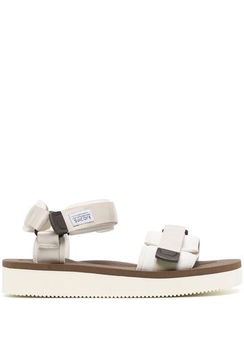 Suicoke Sandali CEL-PO con chiusure a strappo - Bianco