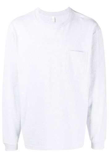 Suicoke T-shirt girocollo a maniche lunghe - Grigio