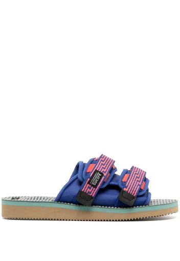 Suicoke Sandali MOTO jacquard con chiusure a strappo - Blu