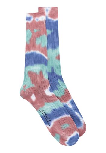 Suicoke tie-dye cotton socks - Blu