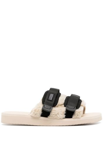 Suicoke Sandali slides Moto con applicazione - Marrone