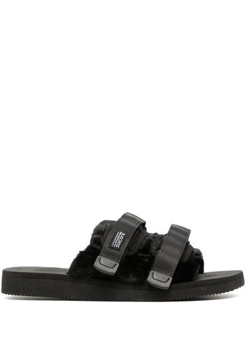 Suicoke Sandali slides Moto con applicazione - Nero