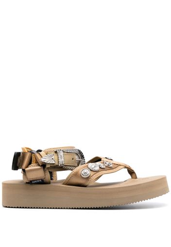 Suicoke stud-embellished sandals - Toni neutri