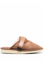 Suicoke fur lining slippers - Marrone