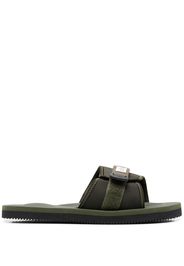 Suicoke Sandali slides Padri con doppia chiusura a strappo - Verde