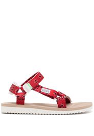 Suicoke Sandali DEPA-Cab con stampa paisley - Rosso