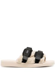 Suicoke Sandali slides Moto con applicazione - Marrone