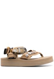 Suicoke stud-embellished sandals - Toni neutri