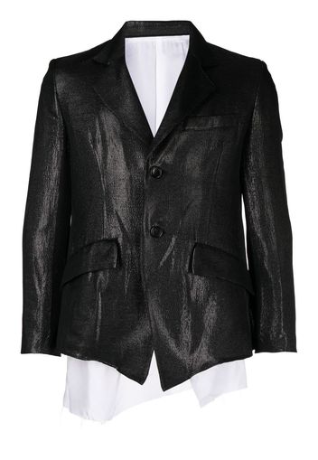 sulvam Blazer monopetto con glitter - Nero