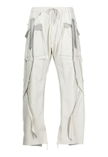 sulvam panelled nylon trousers - Bianco