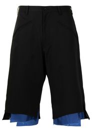 sulvam Shorts con dettaglio a contrasto - Nero