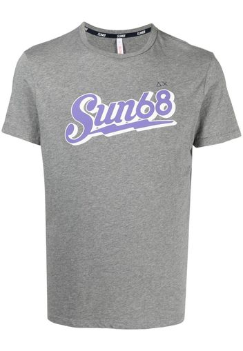 Sun 68 T-shirt con stampa - Grigio