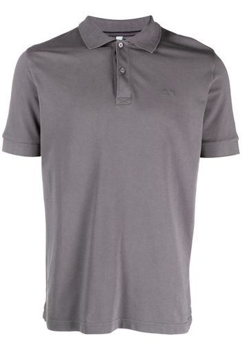 Sun 68 embroidered-logo polo shirt - Grigio