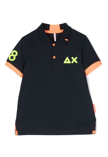 Sun 68 Polo con logo - Blu