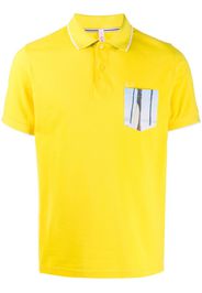 graphic-print polo shirt