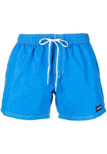 Sundek logo-patch swim shorts - Blu