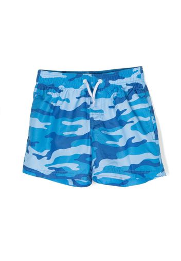 Sundek camouflage-print swim shorts - Blu