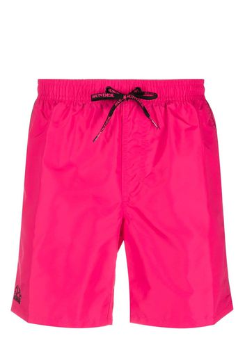 Sundek logo-patch drawstring swim shorts - Rosa