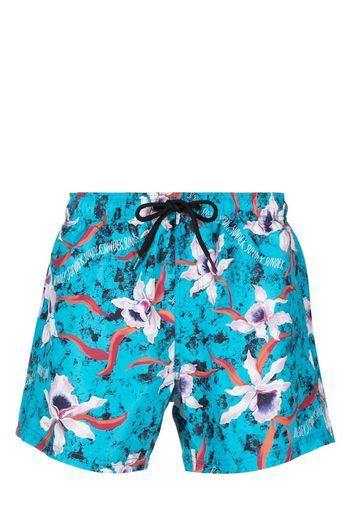 Sundek floral-print swim shorts - Blu