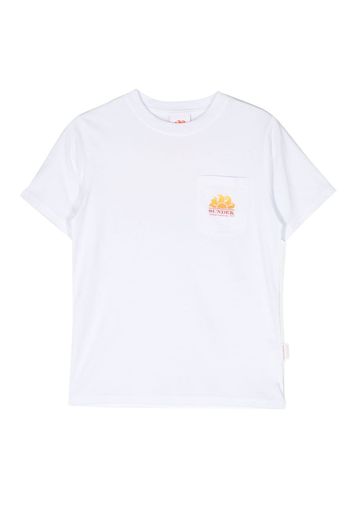 Sundek logo-print cotton T-shirt - Bianco