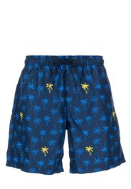 Sundek Levin mini-palms mid-length board-shorts - Blu