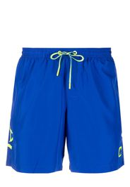 Sundek logo-patch elasticated swim shorts - Blu