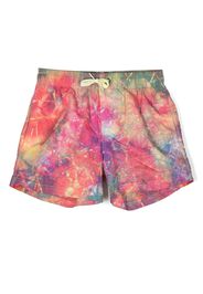 Sundek abstract-print swim shorts - Blu