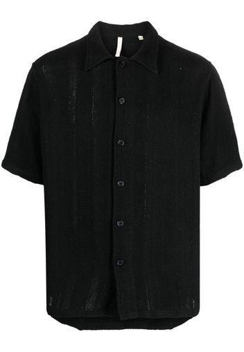 Sunflower knitted cotton shirt - Nero