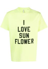 Sunflower slogan-print cotton T-shirt - Giallo