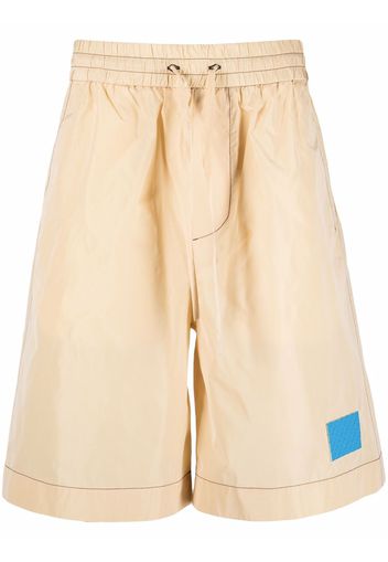 Sunnei wide-leg drawstring shorts - Toni neutri