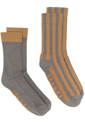 Sunnei GREY BI-PACK SOCKS - Grigio