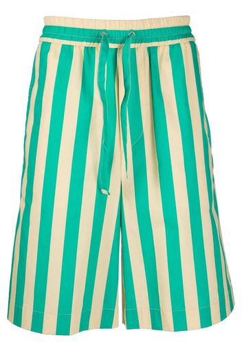 Sunnei striped bermuda shorts - Verde